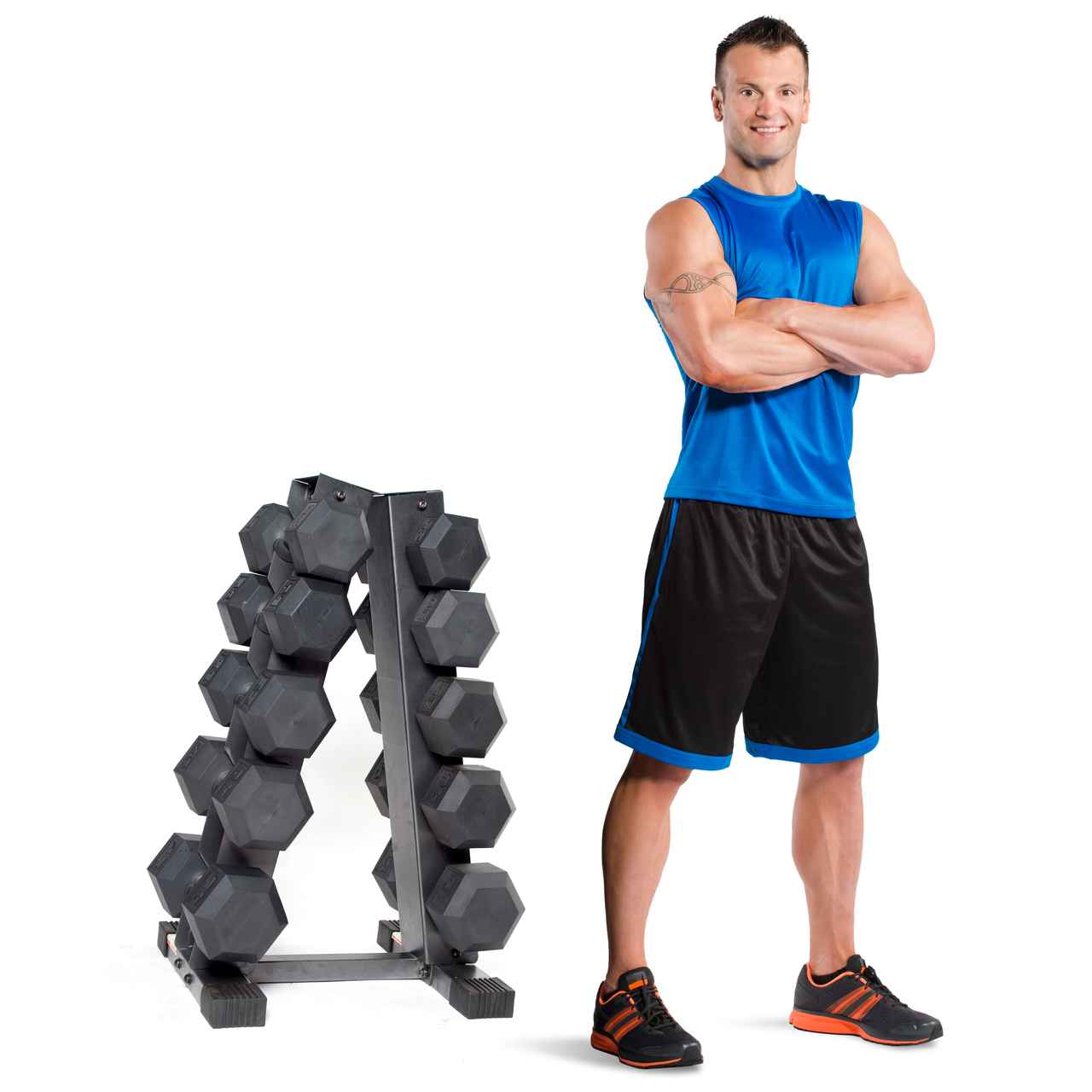 5-Tier A-Style Dumbbell Rack with 200LB Capacity