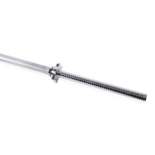 72-Inch Solid Threaded Standard Barbell, Chrome