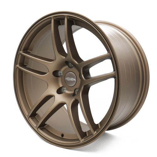 SQUARE Wheels - Flow Formed G33 R Model - 18x10.5 +15 & 18x9.5 +12 5x114.3 - Bronze  (Staggered Set of 4)