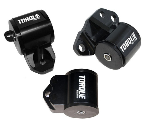 TS-HA-134 Torque Solution 3pc Billet Engine Mount Kit (3 Bolt) 92-95 Honda Civic, 94-01 Integra, 93-97 Del Sol, B or D Series
