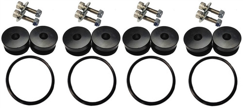 TS-UNI-026Bc Torque Solution Billet Bumper Quick Release Kit Combo (Black) Universal