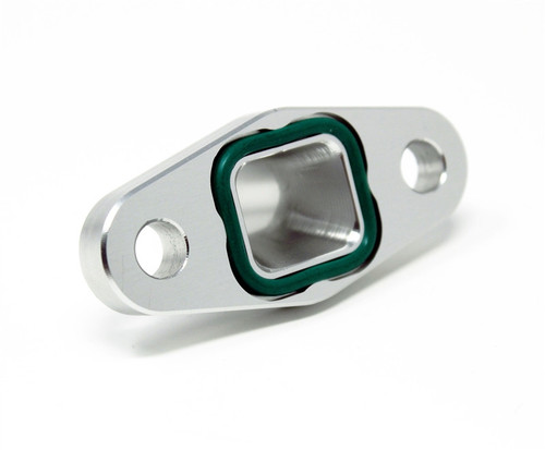 TS-UNI-476 Torque Solution Offset / Port Matched Oil Drain Flange -10AN for T3/T4 PTE, Turbonetics, Comp, BW