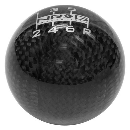 SK-301BC-2-W  Ball Style Shift Knob w/Honda Thread Pitch - Carbon Fiber (6 Speed)