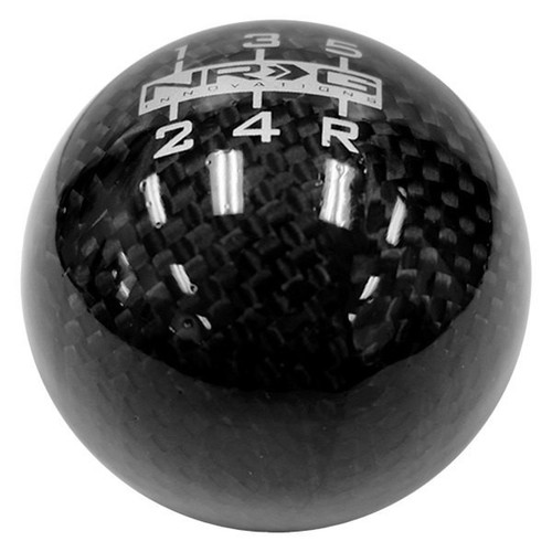 SK-300BC-W  Universal Ball Style Shift Knob - Heavy Weight 480G / 1.1Lbs. - Black Carbon Fiber (5 Speed)
