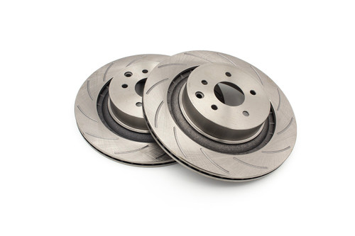 ROFU - Max Street Friction Slotted Rear Rotors PAIR - Nissan 370Z Sport Z34 / Infiniti G37