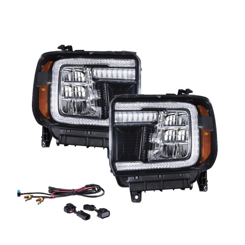 Form Lighting 2014-18 GMC Sierra 1500 LED Reflector Headlights (pair)