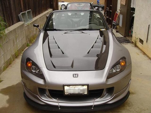 Carbon Fiber Wind Splitter With Rods for Honda S2000 With Factory Lip ( AP2) 2004-2009 - CW-922004
