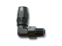 Vibrant Performance - Male NPT 90 Degree Hose End Fitting;  Hose Size: -12AN;  Pipe Thread:  3/4 NPT