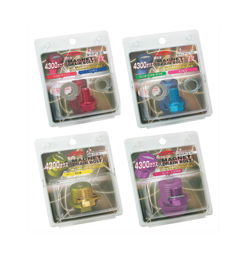 Project Kics Blue Magnetic Oil Drain Bolt for Honda / Mazda / Mitsubishi