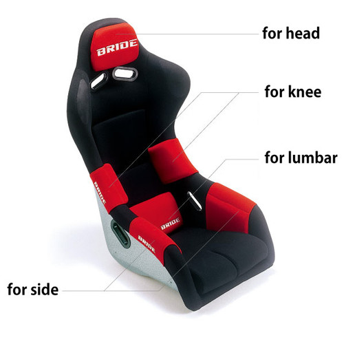 Bride Knee Pad (Full Bucket) (Red)