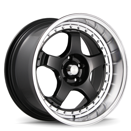 Konig SSM 18X9 5X114.3 ET22 Gloss Black W/ Machined Lip
