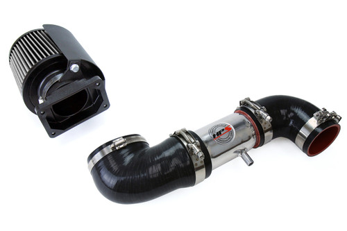 HPS Polish Shortram Air Intake + Heat Shield for 91-99 Dodge Stealth DOHC V6 3.0L Non Turbo