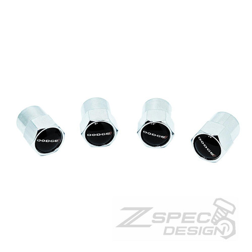 Chrome Valve Stem Tire Caps, Style: Dodge