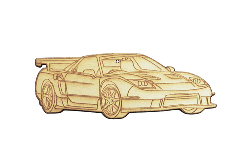 ZSPEC Laser-Engraved Wood Ornament, Style: Acura NSX, Birch