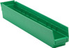 Quantum Medical Economy Shelf Bin – Qsb105, 23-5/8" x 4-1/8" x 4", Injection Molded Polypropylene Material