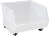 Quantum Medical Mobile Clear-View Ultra Stack and Hang Bin – 18" x 16-1/2" x 11" (with casters 14"H)