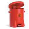 MarketLab Polyethylene Biohazard Cans, 6 Gallon, for Biohazard Waste Collection in Clinical Areas