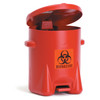 MarketLab Polyethylene Biohazard Cans, 6 Gallon, for Biohazard Waste Collection in Clinical Areas