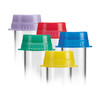 MarketLab Solid Color 13mm Tube Caps – 3 Size / Color Options, Blue, 1000, Lab Consumables, Laboratory