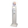MarketLab Bowman Dual-Sided Floor Stand with Sign Holder – 3 Configuration Options, 17 x 17 x 64.71 in