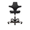 MarketLab Ergo Task Chair and Stool for Sonographers – 2 Configuration Options, Black, Exam Furniture