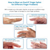 Performance Health Oval-8 Finger Splints – 1 ea, Single Splint, For Hand Recovery, Original Equipment Item