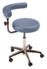 MTI 324 Stool – Pneumatic Hand Operated, Chrome Base with Body Support, 275 lbs. Capacity, For Exam and