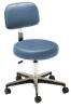 MTI 323 Stool – Pneumatic Hand Operated, Chrome Base with Ergo Backrest, 300 lbs. Capacity