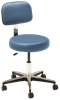 MTI 323 Stool – Pneumatic Hand Operated, Chrome Base with Ergo Backrest, 300 lbs. Capacity