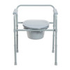 Folding Steel Commode with Deep Seat