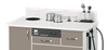 MTI TC100CS Cabinet – Sit-down with Side Storage, Standard Configuration 1, For Exam and Treatment Rooms