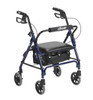 Aluminum Junior Rollator – Hemi Height, 6” Casters, 18” Seat Height & Lightweight Folding Walker