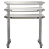 MTI 701 Mobile Instrument Table – Adjustable Height, Stainless Steel Top, 200 lb Capacity, For Surgery and