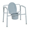 Heavy-Duty Folding Steel Commode