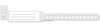 Medical ID Solutions 340 Series Adult/Pediatric Vinyl Wideface Insert Wristbands – One-Time-Use snap closure