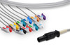 Cables & Sensors Mortara > Quinton Compatible Direct-Connect EKG Cable – 2 Configurations, Fits Q-Stress