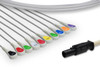 Cables & Sensors Mortara > Quinton Compatible Direct-Connect EKG Cable – 2 Configurations, Fits Q-Stress