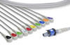 Cables & Sensors Welch Allyn Compatible Direct-Connect EKG Cable – 10 Leads Banana 6 ft, Direct Fit