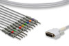Cables & Sensors Edan Compatible Direct-Connect EKG Cable – 10 Leads Banana 11 ft, For Patient Monitoring