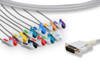 Cables & Sensors Mortara > Burdick Compatible Direct-Connect EKG Cable – 10 Leads Banana 5 ft
