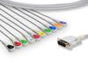Cables & Sensors Mortara > Burdick Compatible Direct-Connect EKG Cable – 10 Leads Banana 5 ft