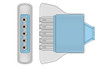 Cables & Sensors Philips Compatible Disposable ECG Leadwire 989803173141 – 10 per Box, For Patient Monitoring