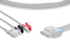 Cables & Sensors Draeger Compatible ECG Leadwire – 2 Configurations, 3 Leads Pinch/Grabber