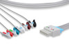 Cables & Sensors Draeger Compatible ECG Leadwire – 2 Configurations, 3 Leads Pinch/Grabber