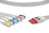 Cables & Sensors Philips Compatible ECG Leadwire – 5 Configurations, 3 Leads Pinch/Grabber