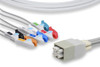 Cables & Sensors GE Healthcare > Marquette Compatible ECG Telemetry Leadwire – 5 Leads Pinch/Grabber