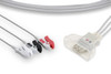 Cables & Sensors Philips Compatible ECG Telemetry Leadwire – 5 Leads Pinch/Grabber, For Patient Monitoring