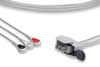 Cables & Sensors Philips Compatible ECG Telemetry Leadwire – 2 Configurations, 5 Leads Pinch/Grabber