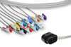 Cables & Sensors Zoll Compatible Direct-Connect EKG Cable – 10 Leads Snap 11 ft, For Patient Monitoring