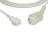 Cables & Sensors Datex Ohmeda Compatible SpO2 Adapter Cable OXY-C3) – 7 ft, For Patient Monitoring
